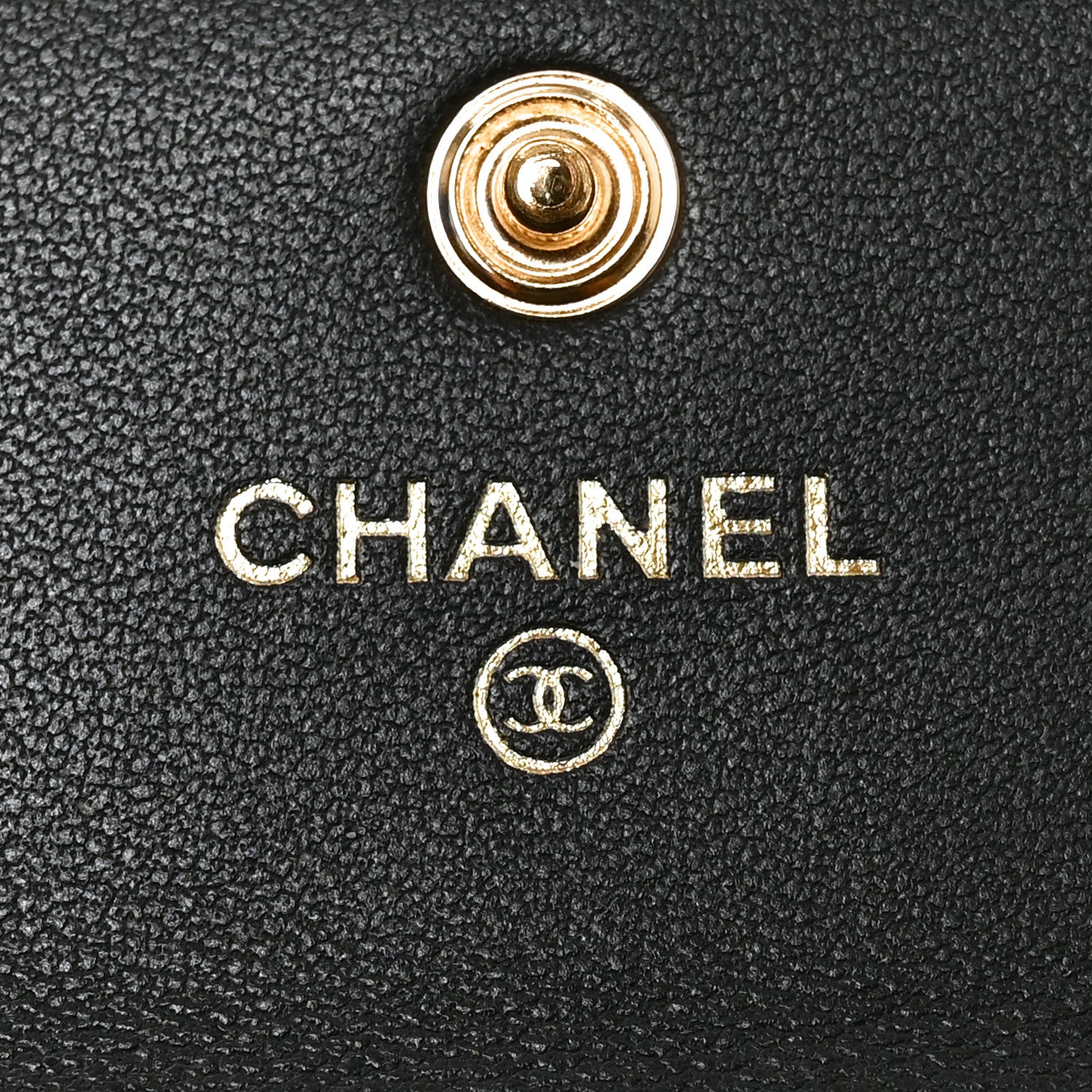 Chanel Calfskin Crocodile Embossed Crococo Flap Cardholder Black 6 of 9