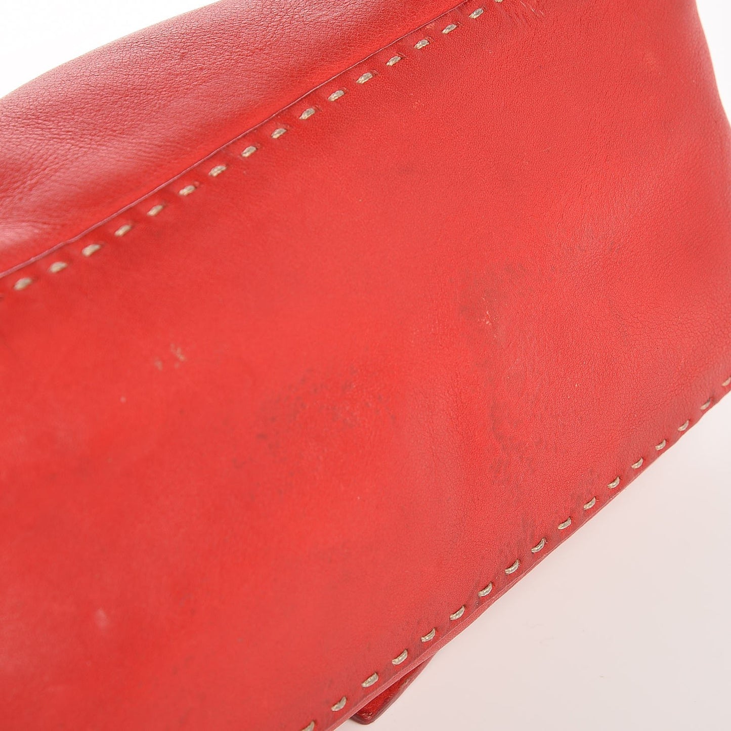 Calfskin Romano Selleria Forever Mama Baguette Red