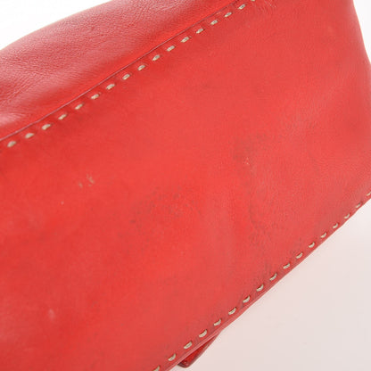 Fendi Calfskin Romano Selleria Forever Mama Baguette Red 12 of 14