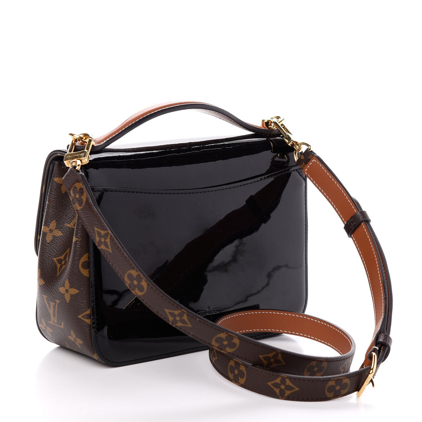 Patent Calfskin Monogram Cherrywood BB Black