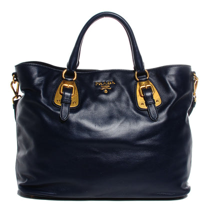 Prada Soft Calf Tote Baltico 1 of 10