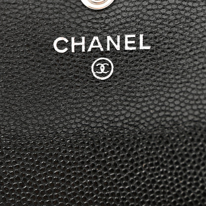 Chanel Caviar Quilted Boy Flap Card Holder Black 7 of 8