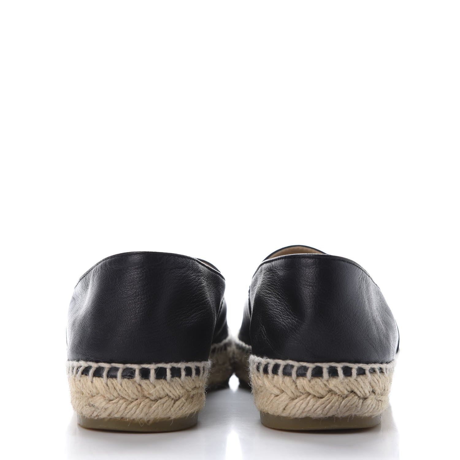 Chanel Lambskin CC Espadrilles 36 Black 5 of 11