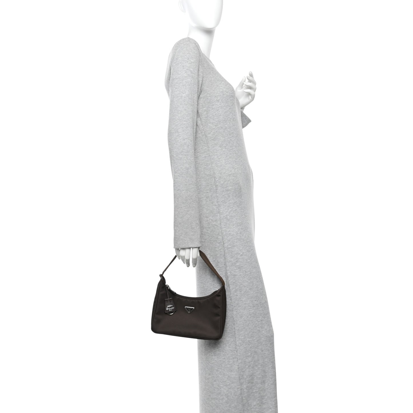 Tessuto Nylon Mini Re-Edition 2000 Bag Caffe