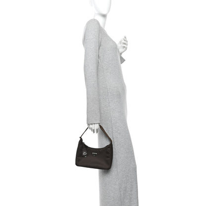 Prada Tessuto Nylon Mini Re-Edition 2000 Bag Caffe 2 of 10