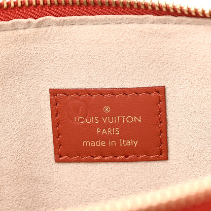Louis Vuitton Lambskin Embossed Monogram Coussin PM Terracotta Brown 8 of 11