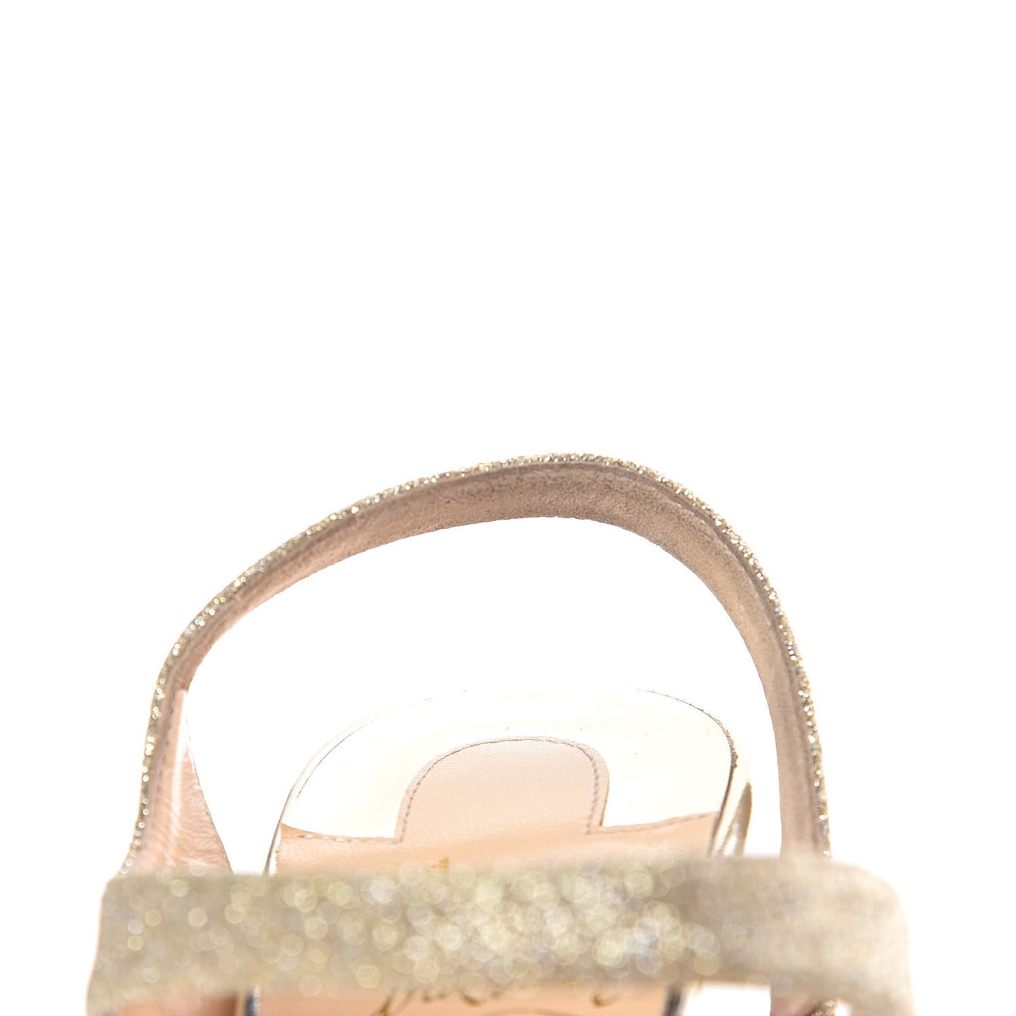 Glitter Specchio Vavazou 100 Strappy Sandals 38.5 Light Gold