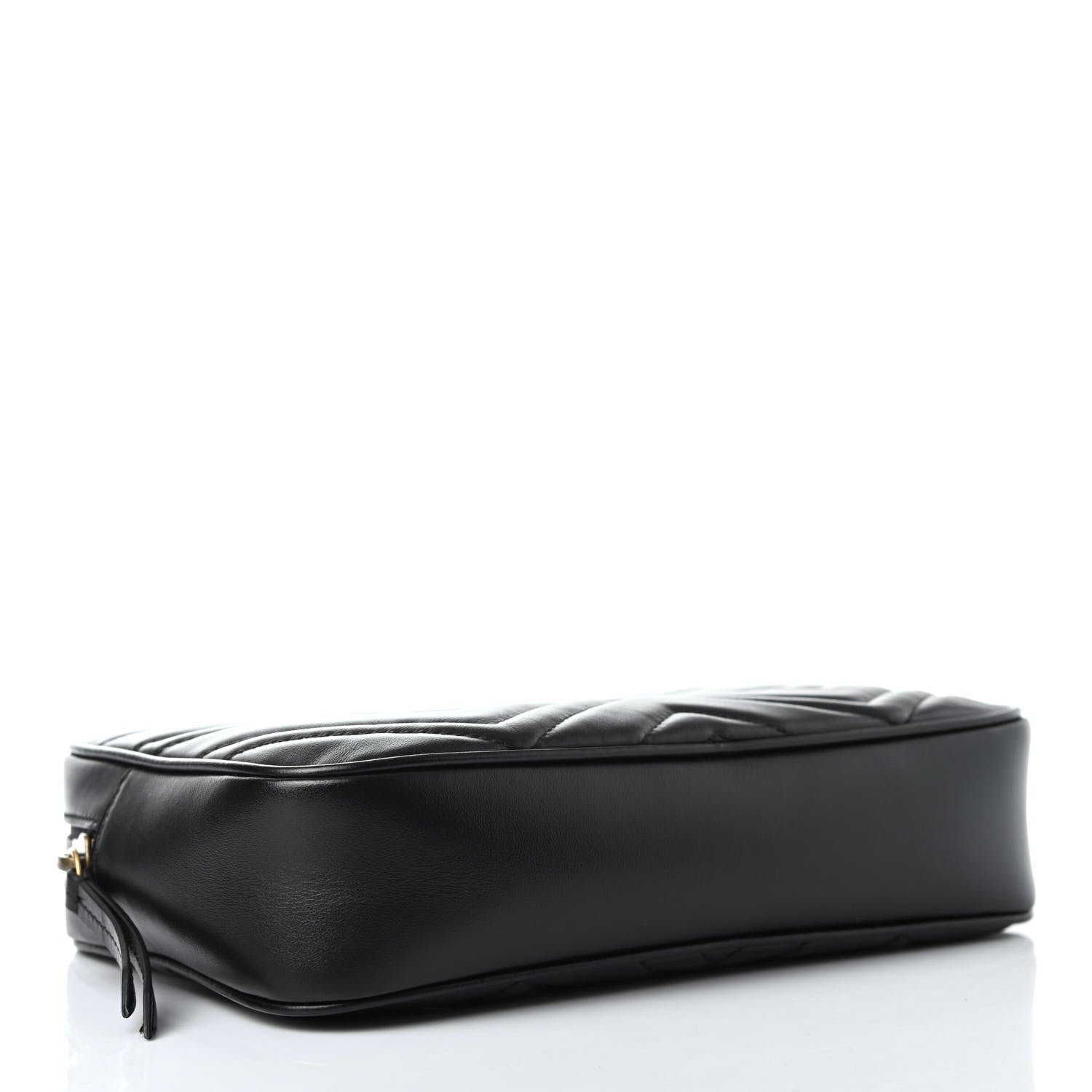 Gucci Calfskin Matelasse Mens GG Marmont Belt Bag 110 44 Black 2 of 4