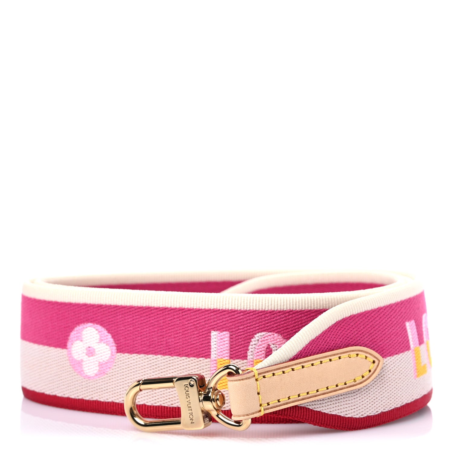 Louis Vuitton Jacquard Speedy Bandouliere 20 Shoulder Strap Fuchsia 1 of 3