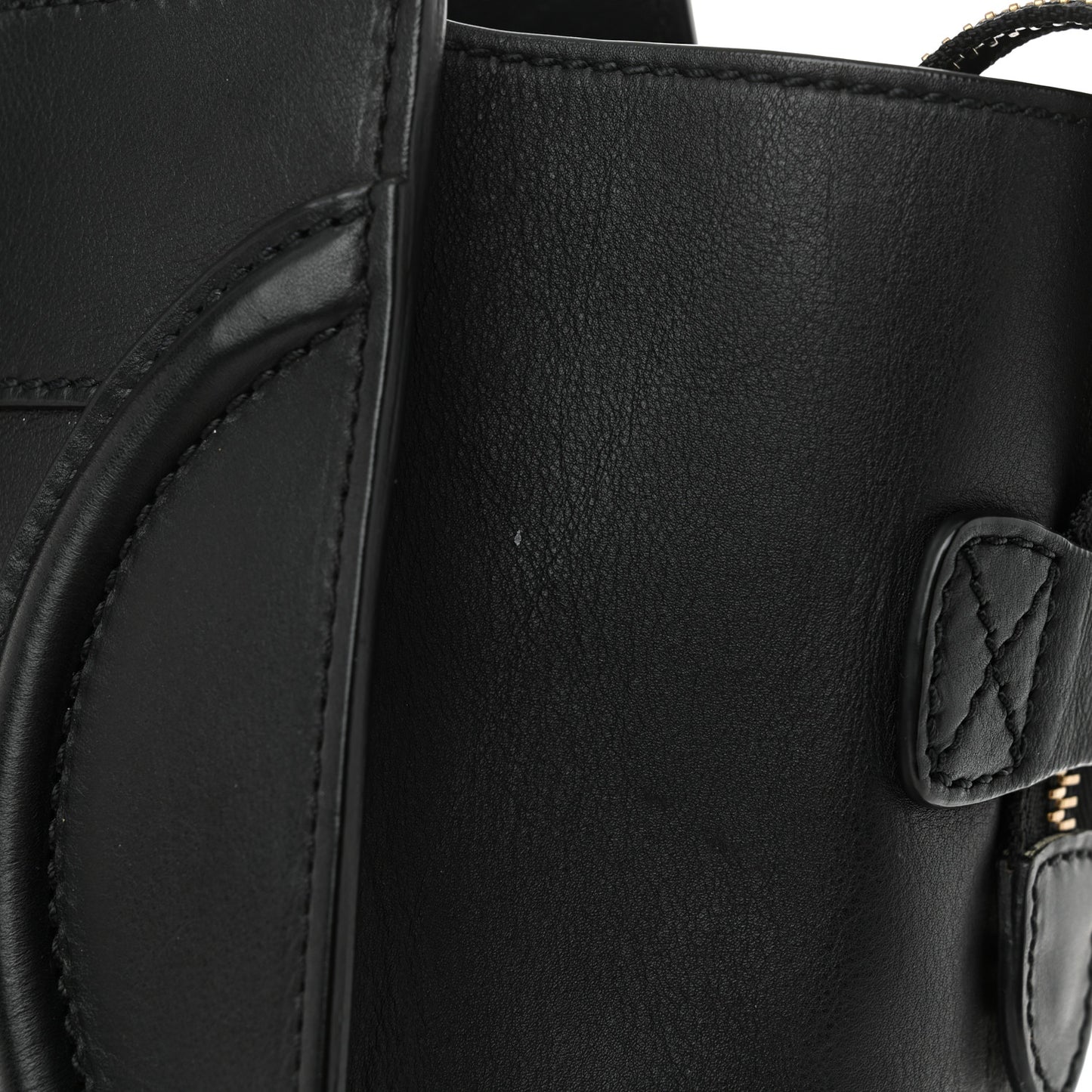 Smooth Calfskin Mini Luggage Black