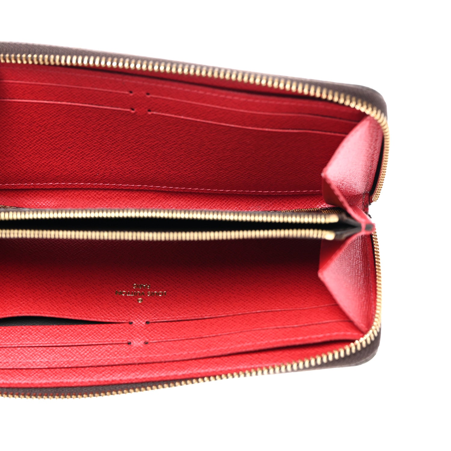 Louis Vuitton Damier Ebene Clemence Wallet Cherry 5 of 7