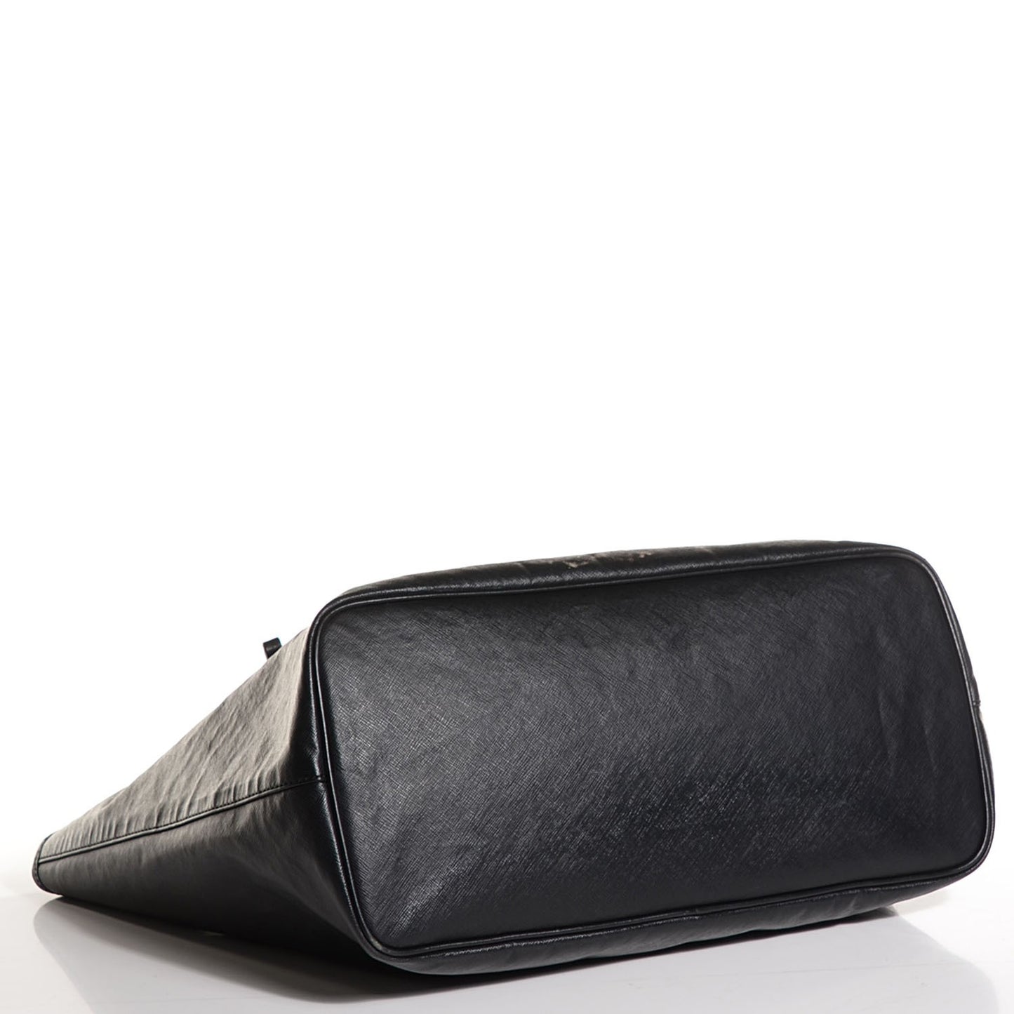 Textured Coated Canvas Rottweiler Pint Large Antigona Tote Black