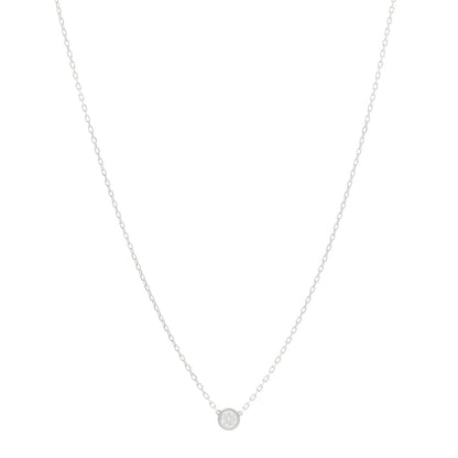 Cartier 18K White Gold Diamond LM D'Amour Pendant Necklace 1 of 4