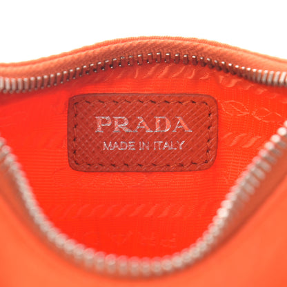 Prada Tessuto Nylon Saffiano Mini Re-Edition 2000 Shoulder Bag Arancio 6 of 11