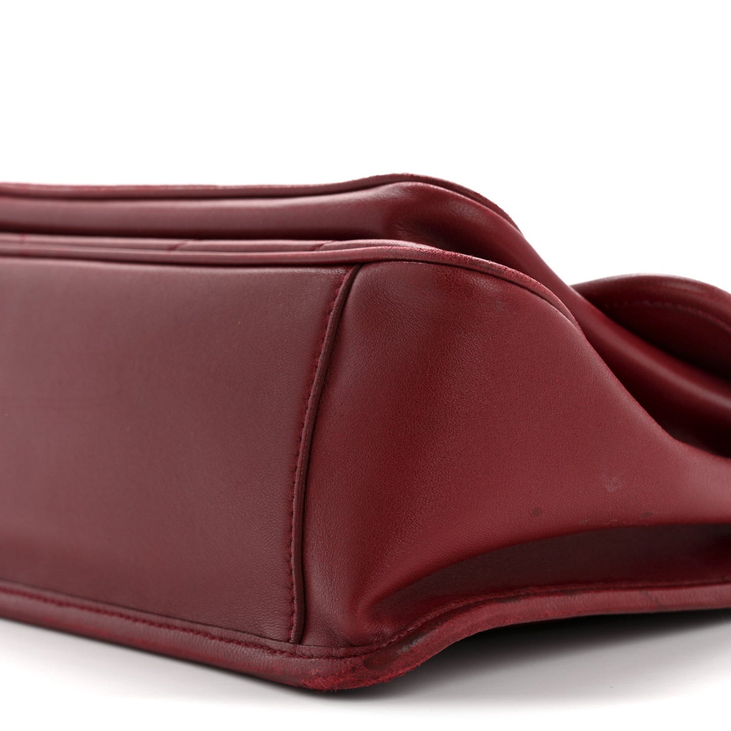 Lambskin Matelasse Monogram Medium Niki Chain Satchel Red