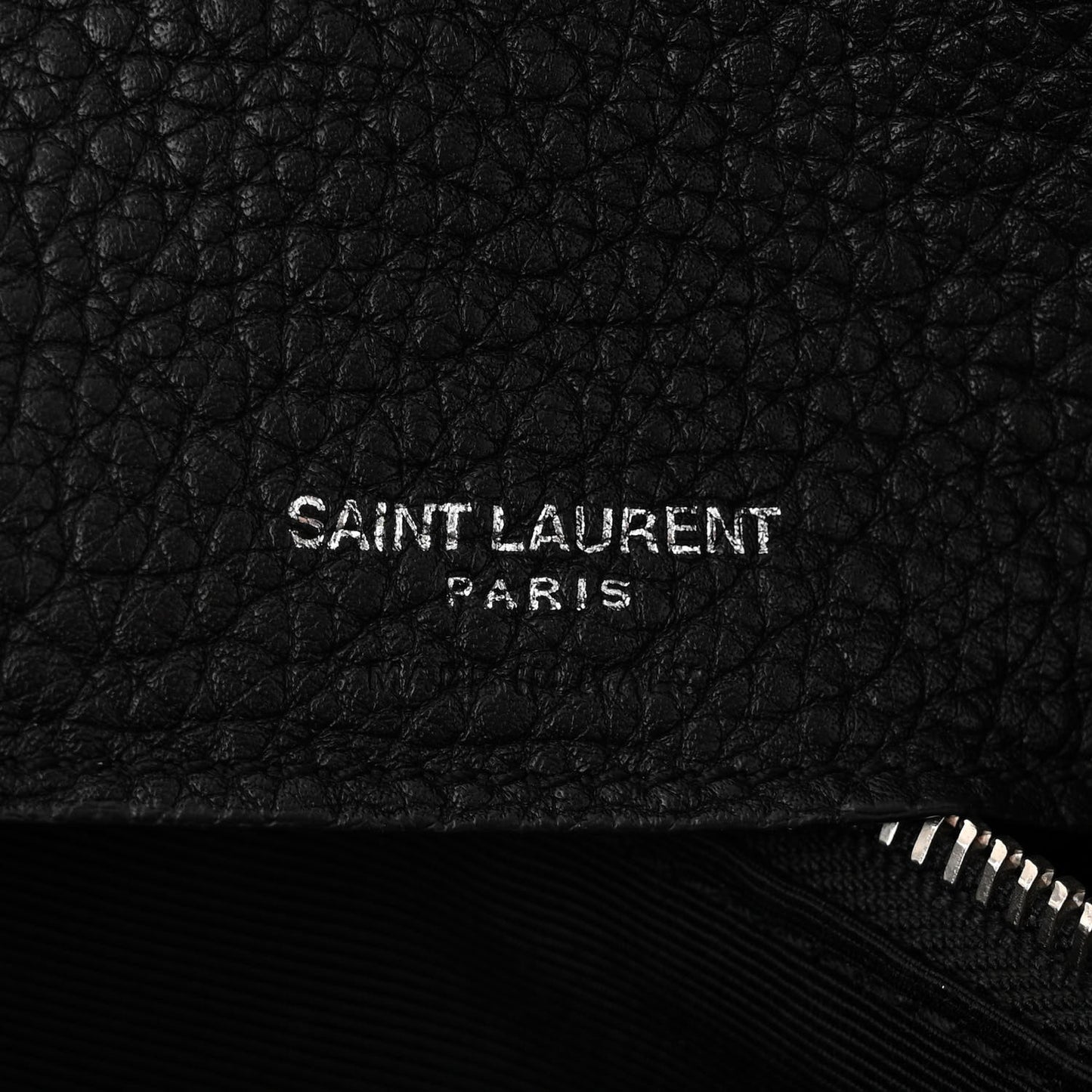 Grained Calfskin Small Supple Sac De Jour Black