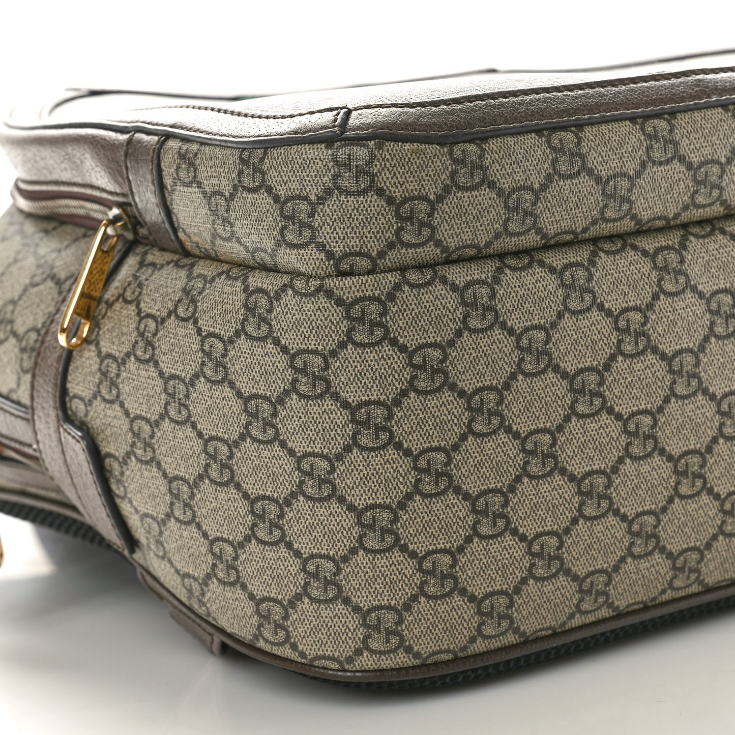 GG Supreme Monogram Medium Ophidia Day Backpack Brown