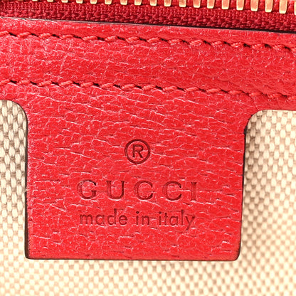 Gucci Fabric Embroidered Sydney Striped Tote Bag Violet Fuchsia 6 of 10