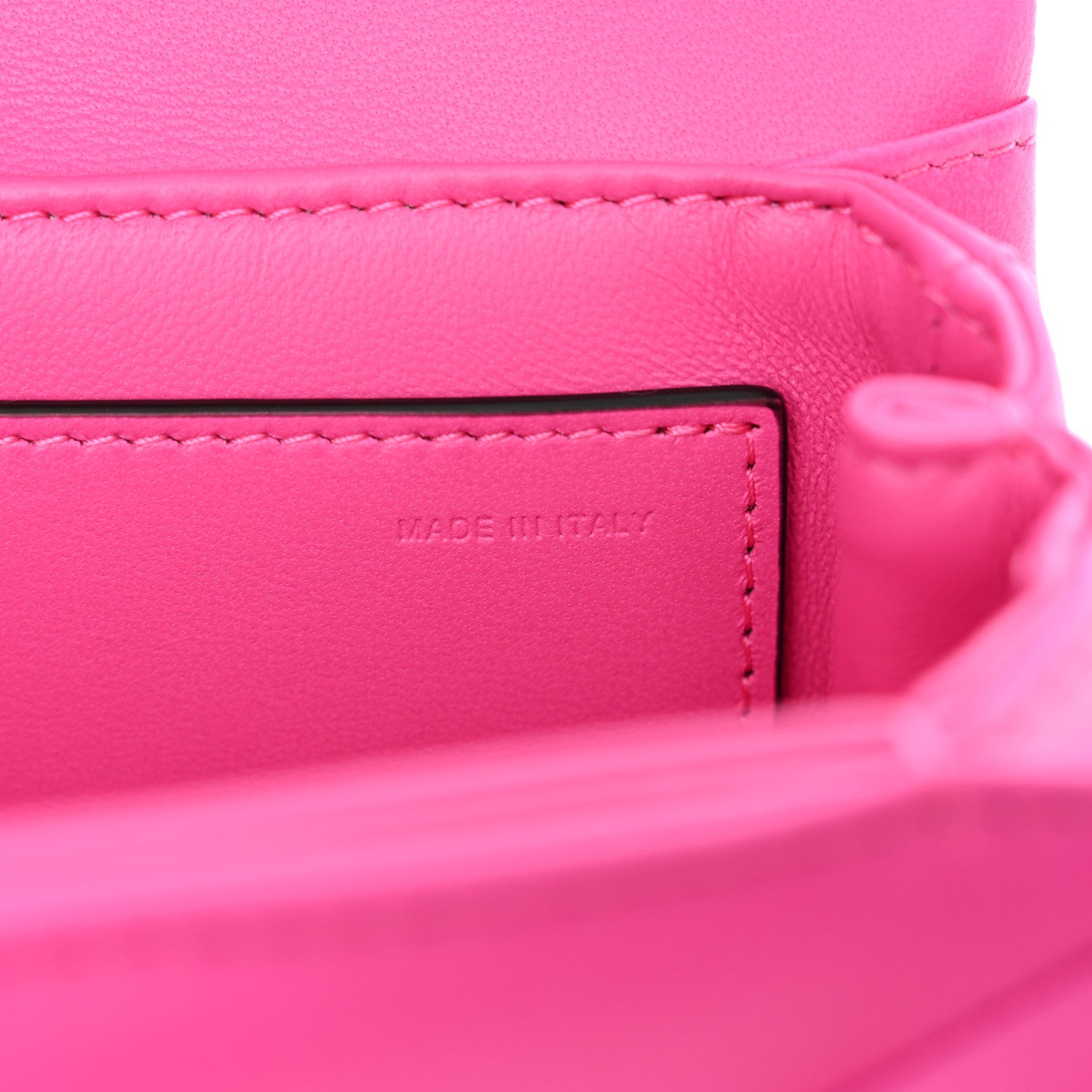 Valentino Garavani Nappa One Stud Chain Clutch Pink PP 6 of 12