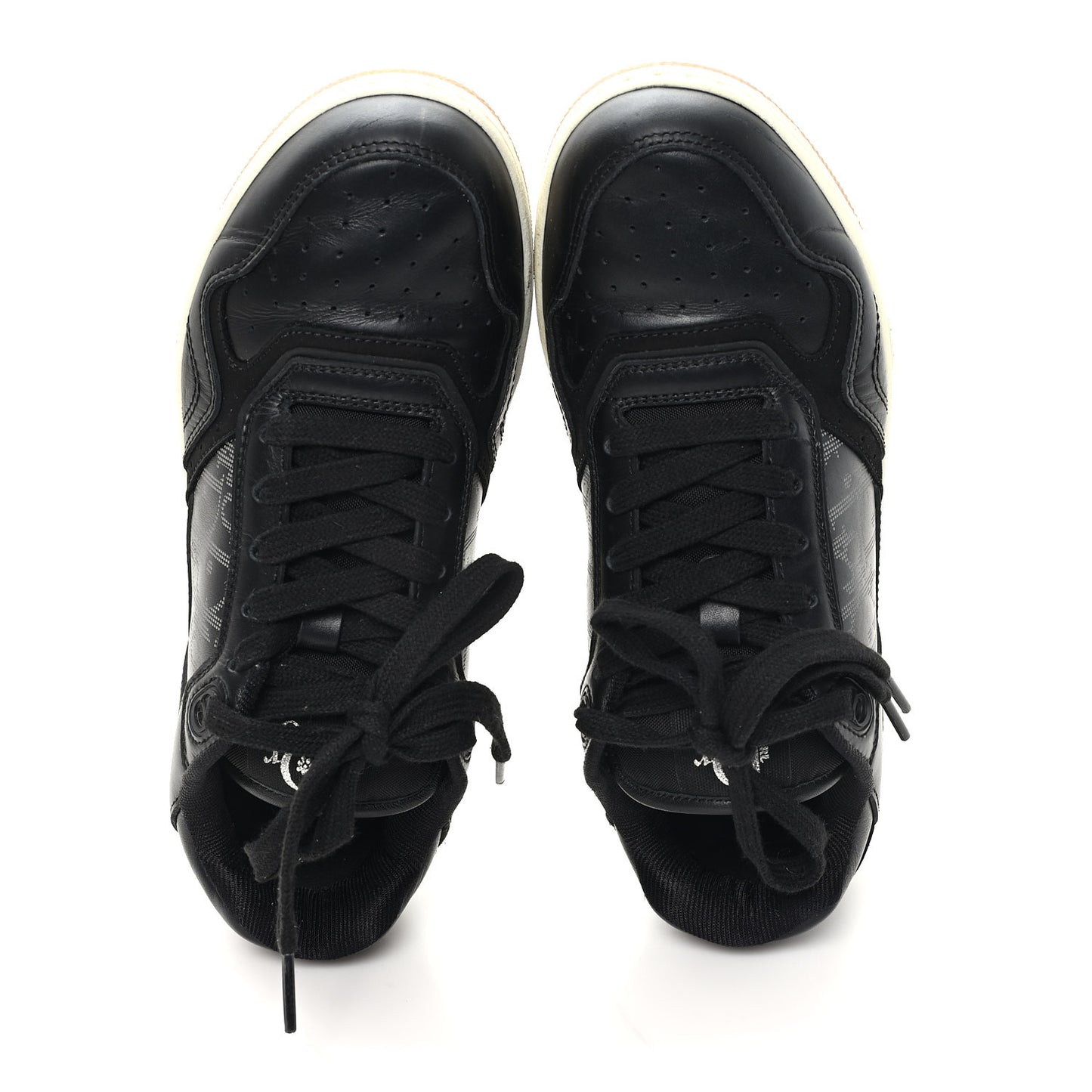 Smooth Calfskin Oblique Perforated Mens B27 Low Top Sneakers 39 Black Grey