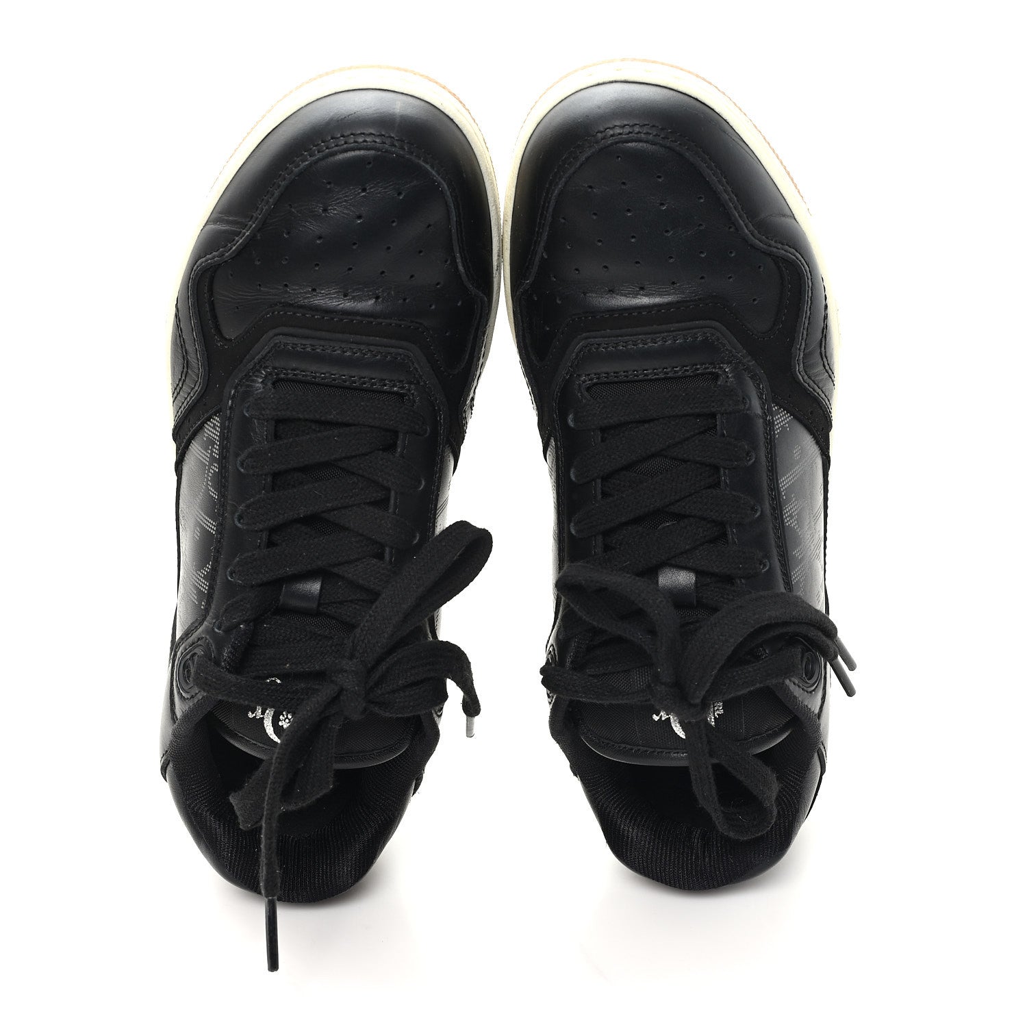 Christian Dior Smooth Calfskin Oblique Perforated Mens B27 Low Top Sneakers 39 Black Grey 2 of 10