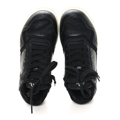 Christian Dior Smooth Calfskin Oblique Perforated Mens B27 Low Top Sneakers 39 Black Grey 2 of 10