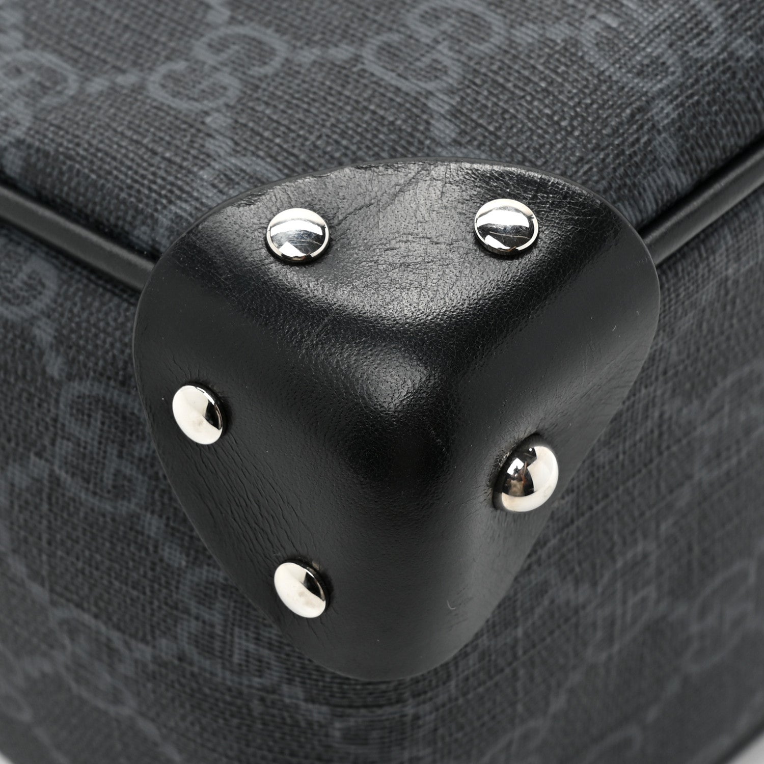 Gucci GG Supreme Monogram Selleria Calfskin Square Messenger Bag Black 12 of 13