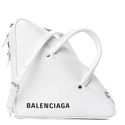Balenciaga Calfskin S Triangle Duffle White 1 of 10