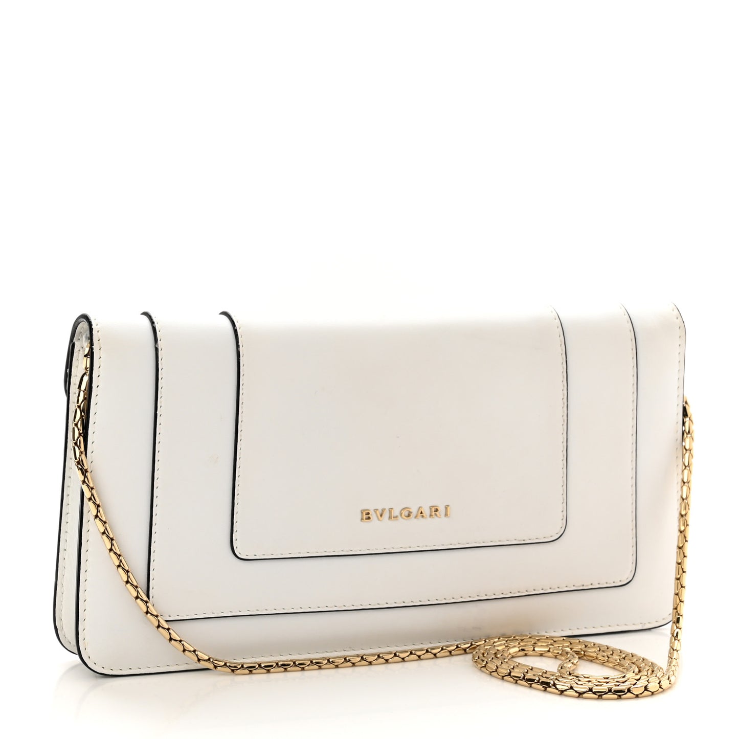 Calfskin Serpenti Forever Shoulder Bag White