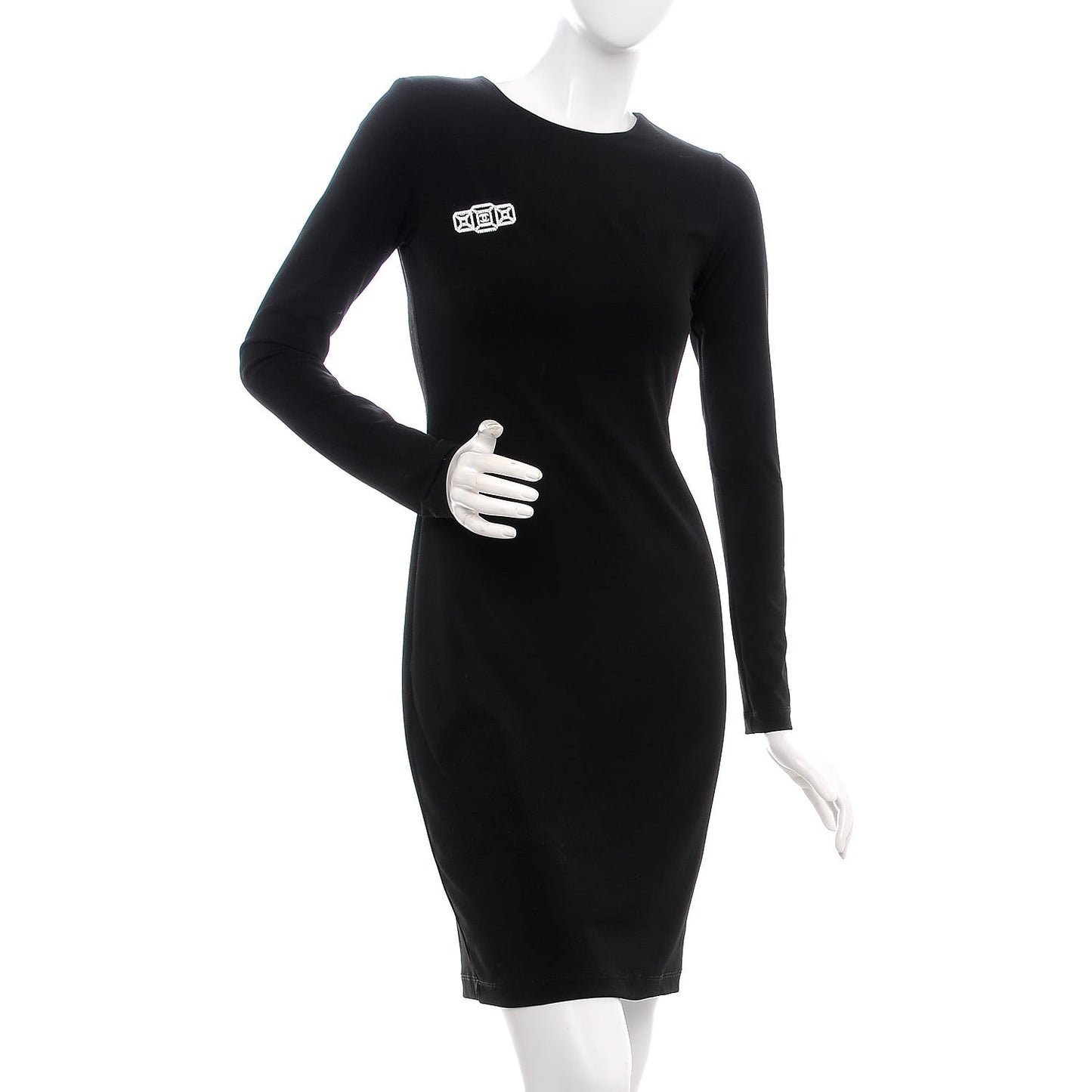 Crystal CC Brooch Silver