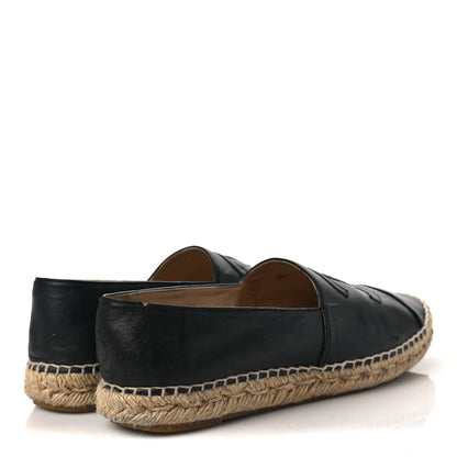 Chanel Lambskin CC Espadrilles 38 Black 4 of 9
