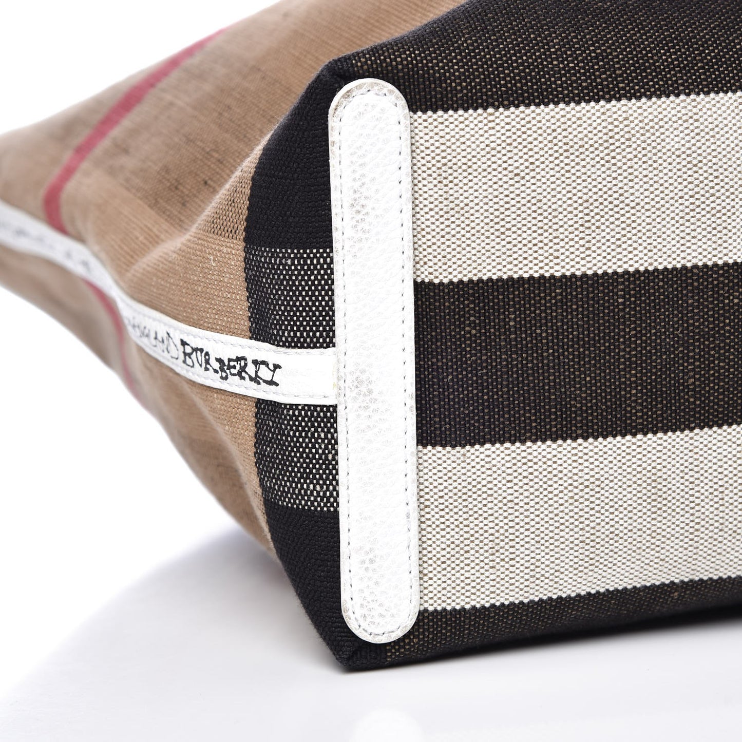 Coated Canvas Medium Reversible Doodle Tote White