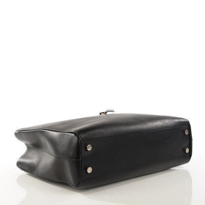 Saint Laurent Calfskin Classic Monogram Shopping Bag Black 4 of 10