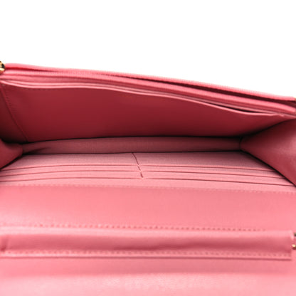Chanel Caviar Quilted Wallet on Chain WOC Pink 5 of 11