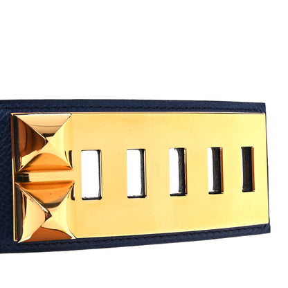 Hermes Epsom 50mm Collier De Chien CDC Belt  90 36 Bleu Nuit 3 of 6