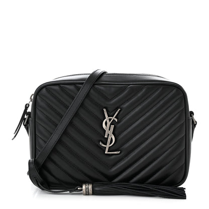 Saint Laurent Calfskin Matelasse Monogram Lou Camera Bag Black 1 of 10