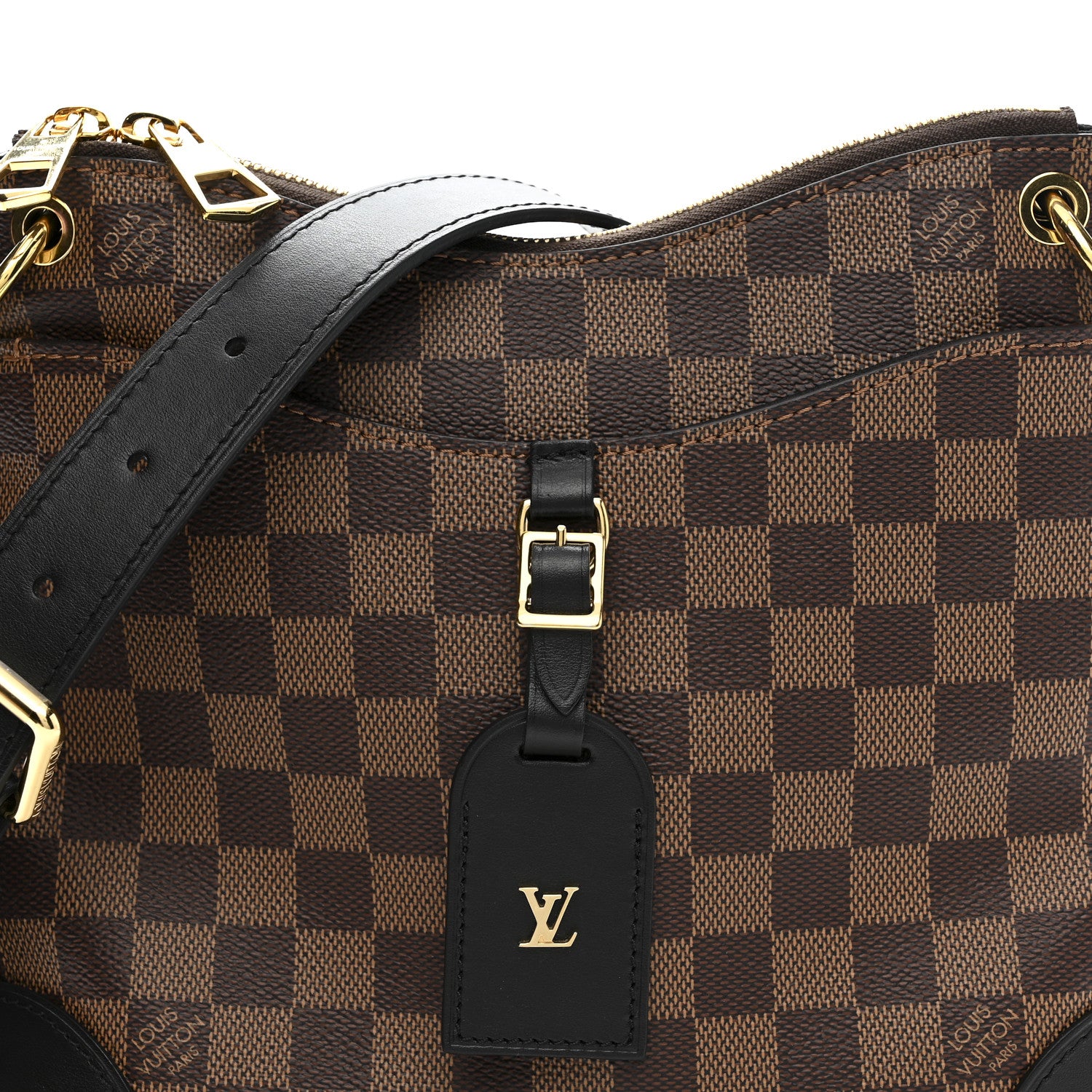 Louis Vuitton Damier Ebene Odeon PM Black 7 of 9