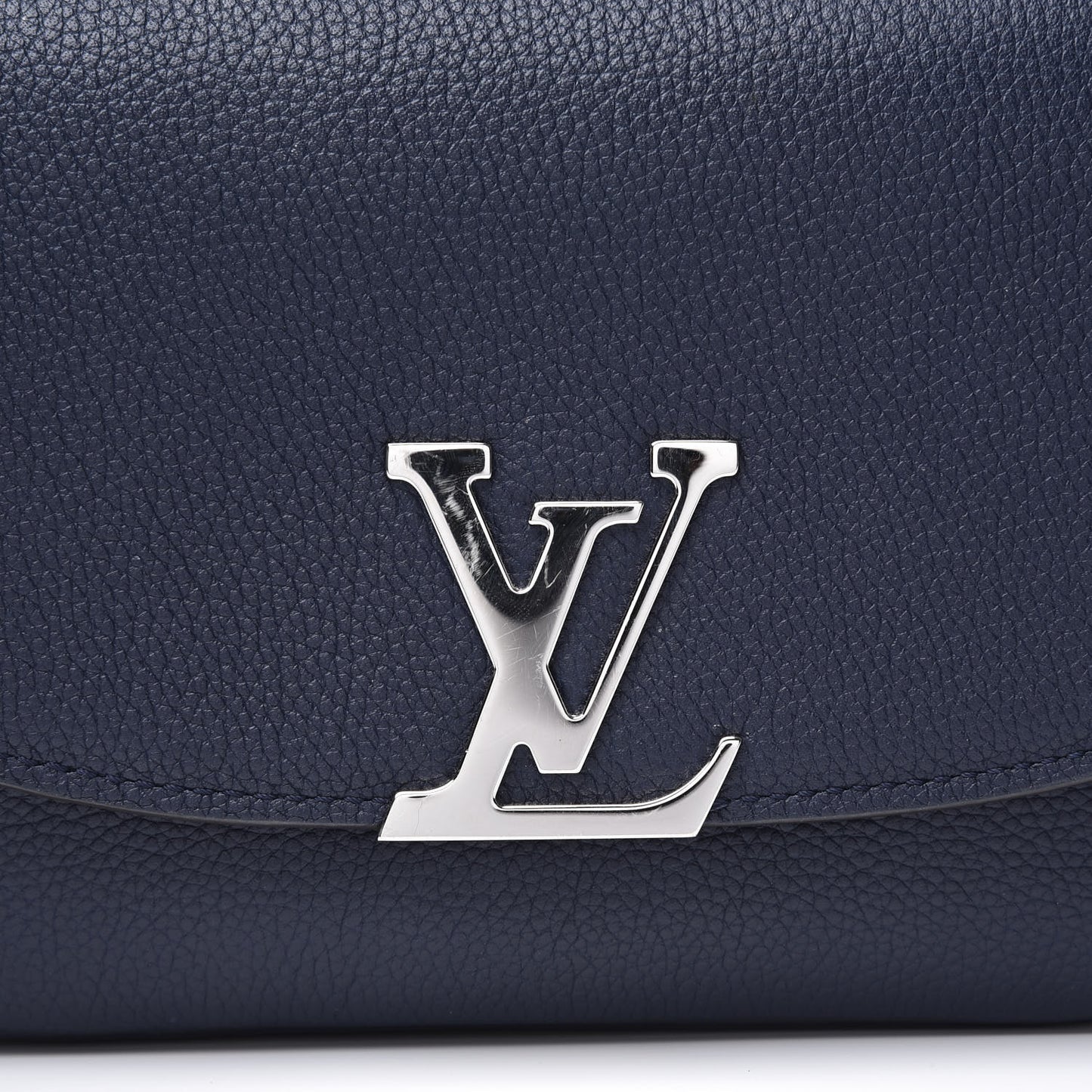 Grained Calfskin Vivienne NM Blue Marine