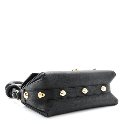 Salvatore Ferragamo Calfskin Glam Shoulder Bag Black 4 of 13