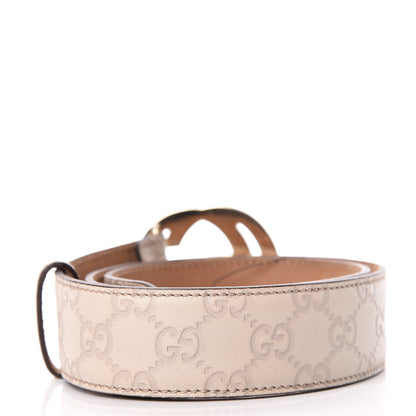 Gucci Guccissima Interlocking G 40mm Belt 80 32 Off White 3 of 6