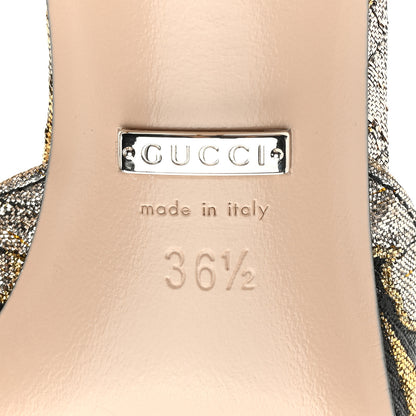 Gucci Jacquard Floral Dionysus Mules 36.5 Black 6 of 7