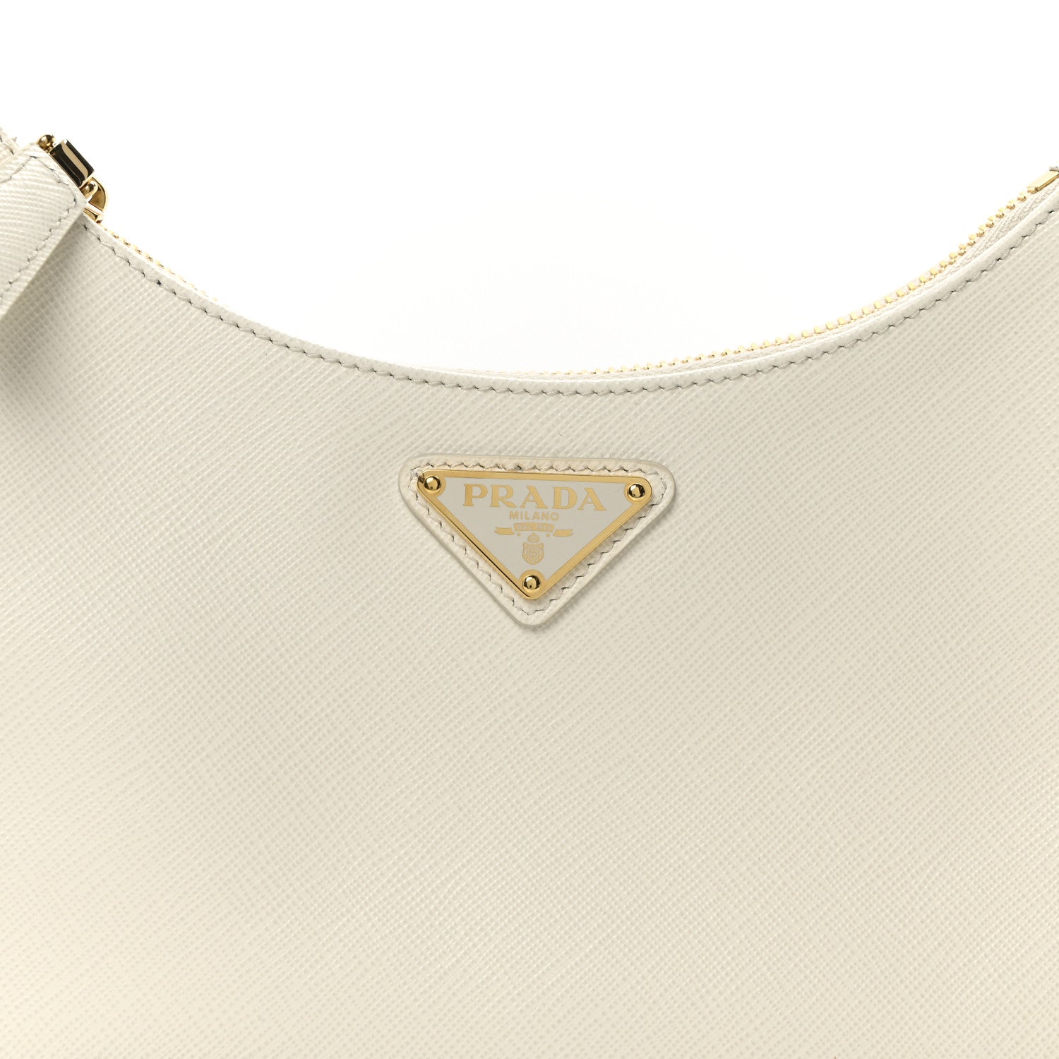 Prada Saffiano Lux Mini Re-Edition Shoulder Bag White 8 of 10