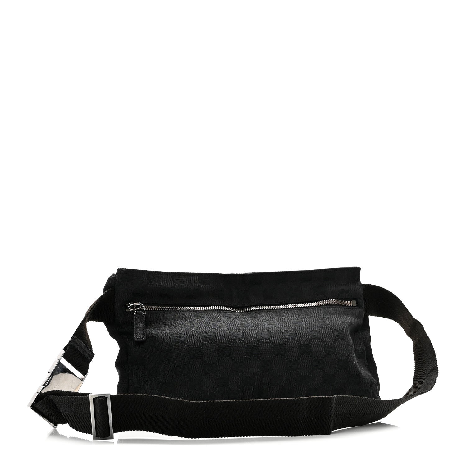Gucci GG Monogram Double Pocket Belt Bag Black 3 of 10