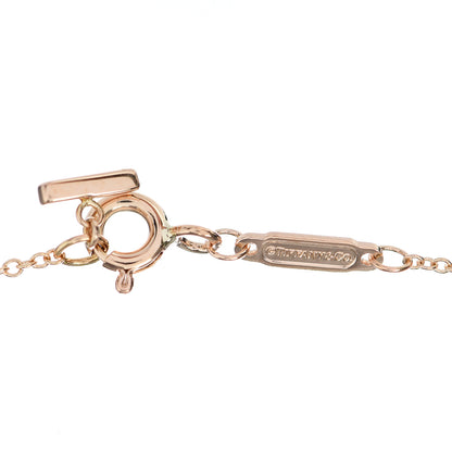 Tiffany 18K Rose Gold T Smile Pendant Necklace 4 of 4