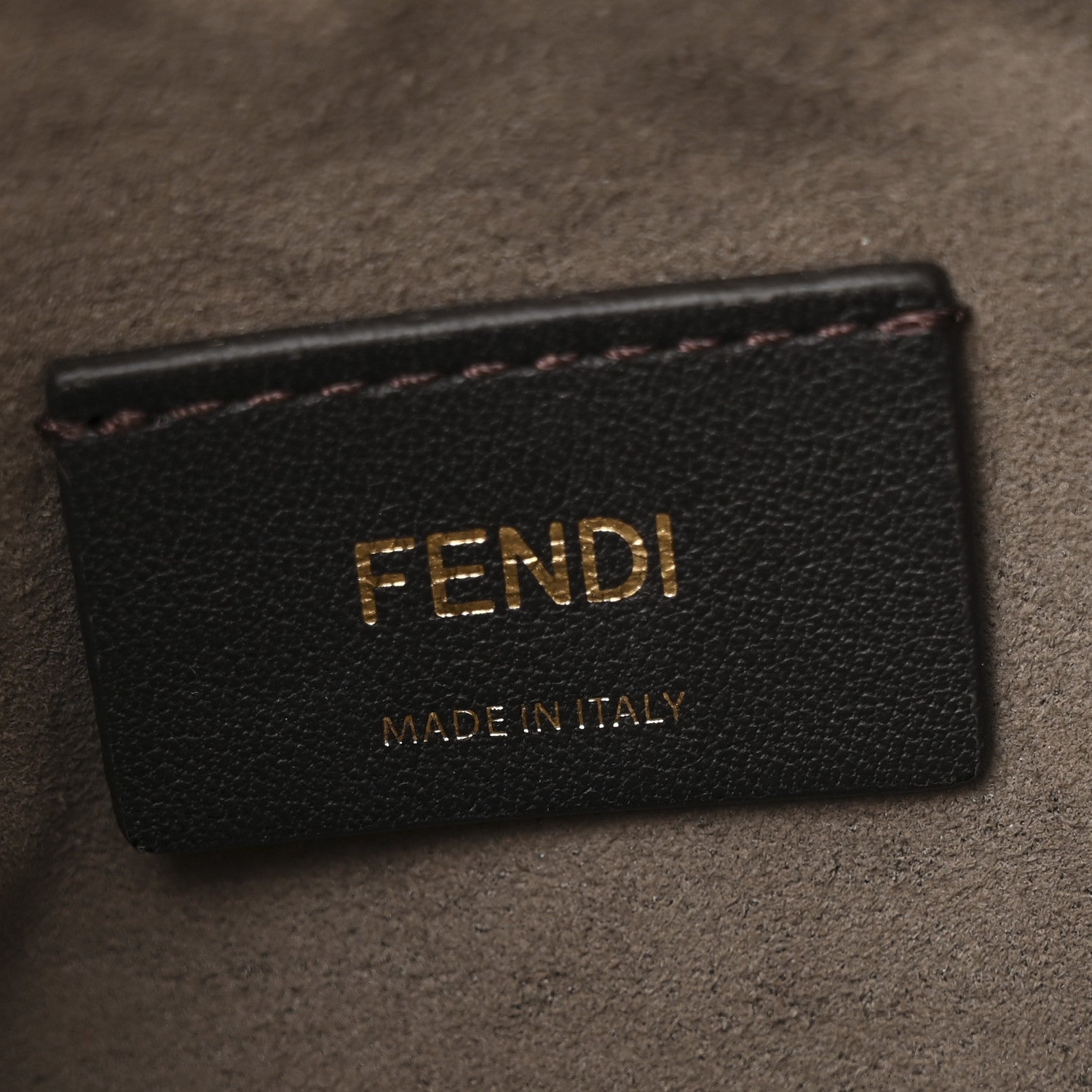 Fendi Chenille Vitello King FF Mini Mon Tresor Bucket Bag Tortora Nuvola 6 of 13