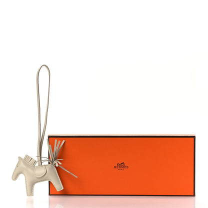 Hermes Milo Lambskin Rodeo Horse Bag Charm PM Craie 5 of 5