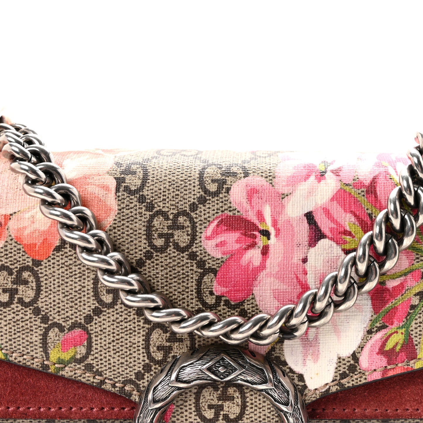 GG Supreme Monogram Blooms Mini Dionysus Shoulder Bag Beige Multicolor Dry Rose