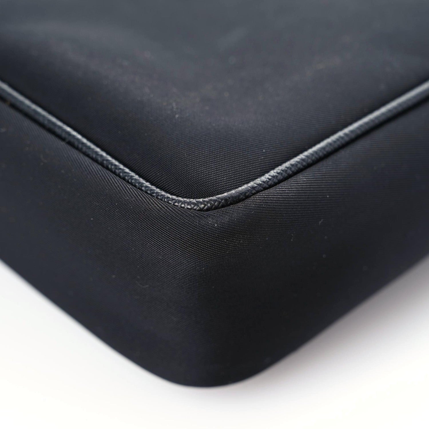 Prada Nylon Flat Messenger Bag Black Yellow 6 of 14