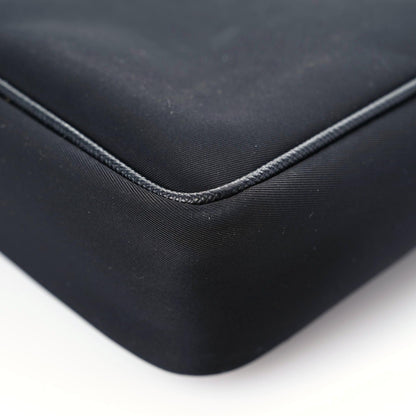 Prada Nylon Flat Messenger Bag Black Yellow 6 of 14