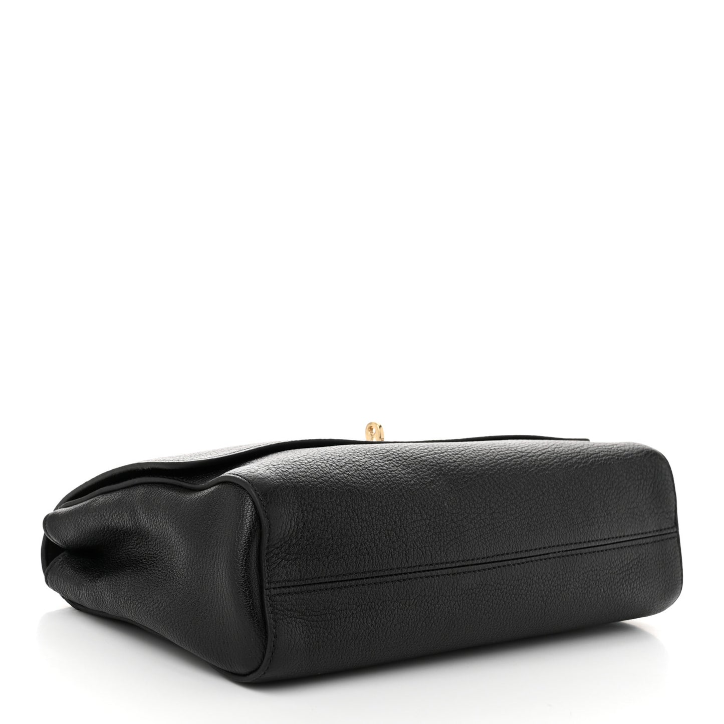 Glossy Goatskin Medium Lily Black